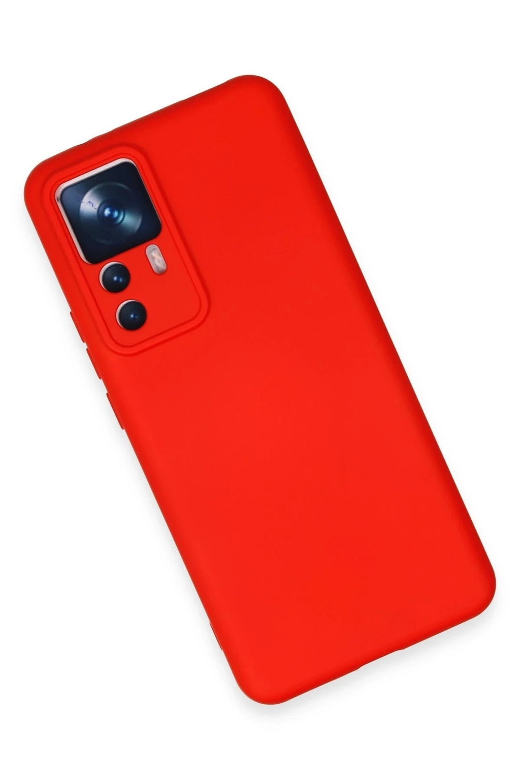 Mey İthalat® Mi 12T Pro Kılıf Nano içi Kadife Silikon - Kırmızı
