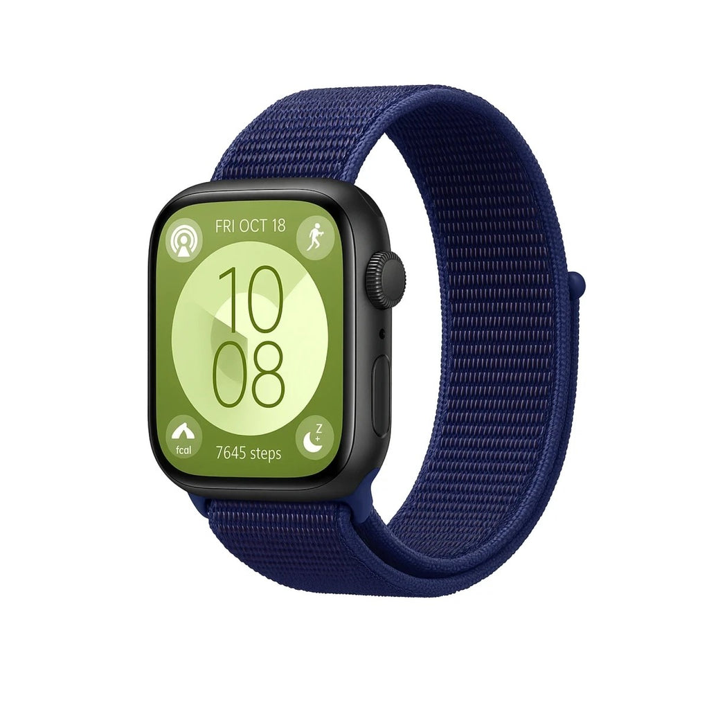 Mey İthalat® Huawei Fit 4 Hasırlı Cırtcırtlı Kordon - Lacivert-Mürdüm
