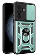 Mey İthalat® Samsung Galaxy A37 5G Pars Lens Yüzüklü Silikon - Yeşil