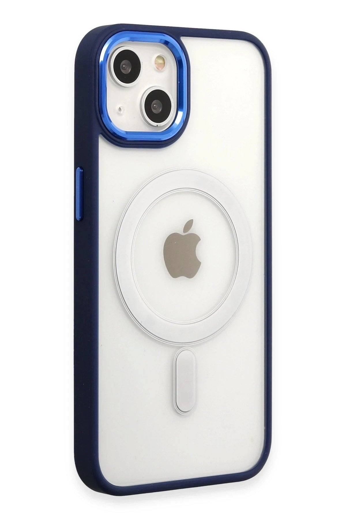 Mey İthalat® iPhone 15 Pro Kılıf Room Magneticsafe Silikon - Lacivert