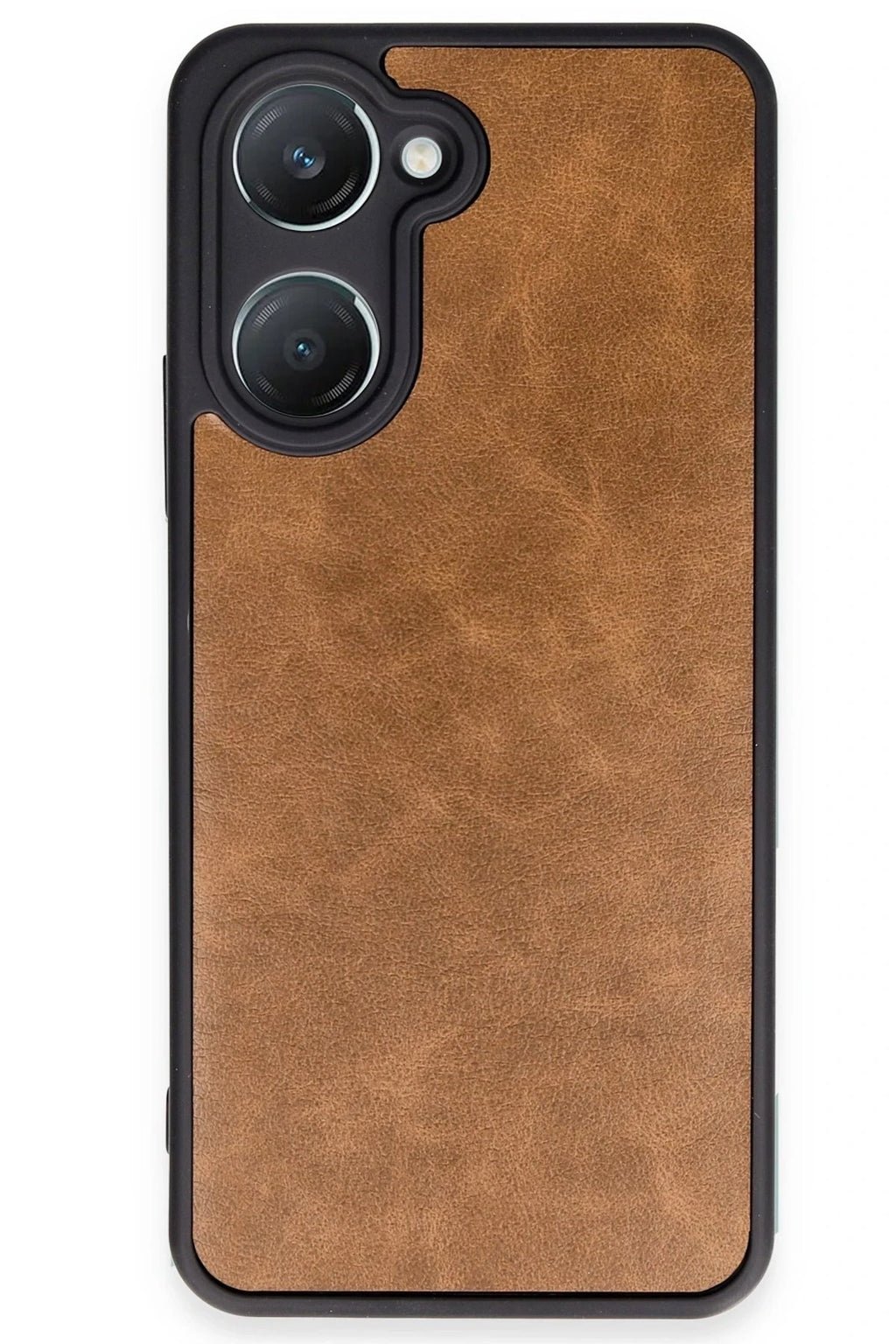 Mey İthalat® Vivo Y18 Kılıf Aras Deri Kapak - Taba