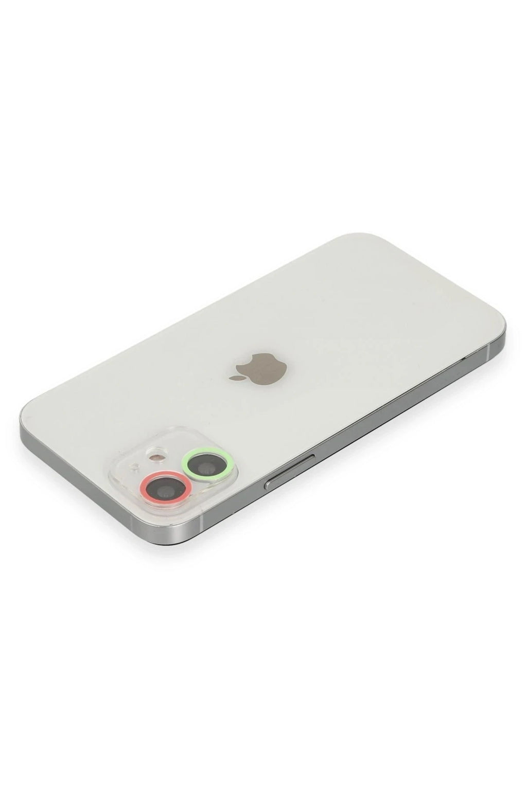 Mey İthalat® iPhone 12 Renkli Kamera Lens Koruma Cam - Yeşil-Pembe