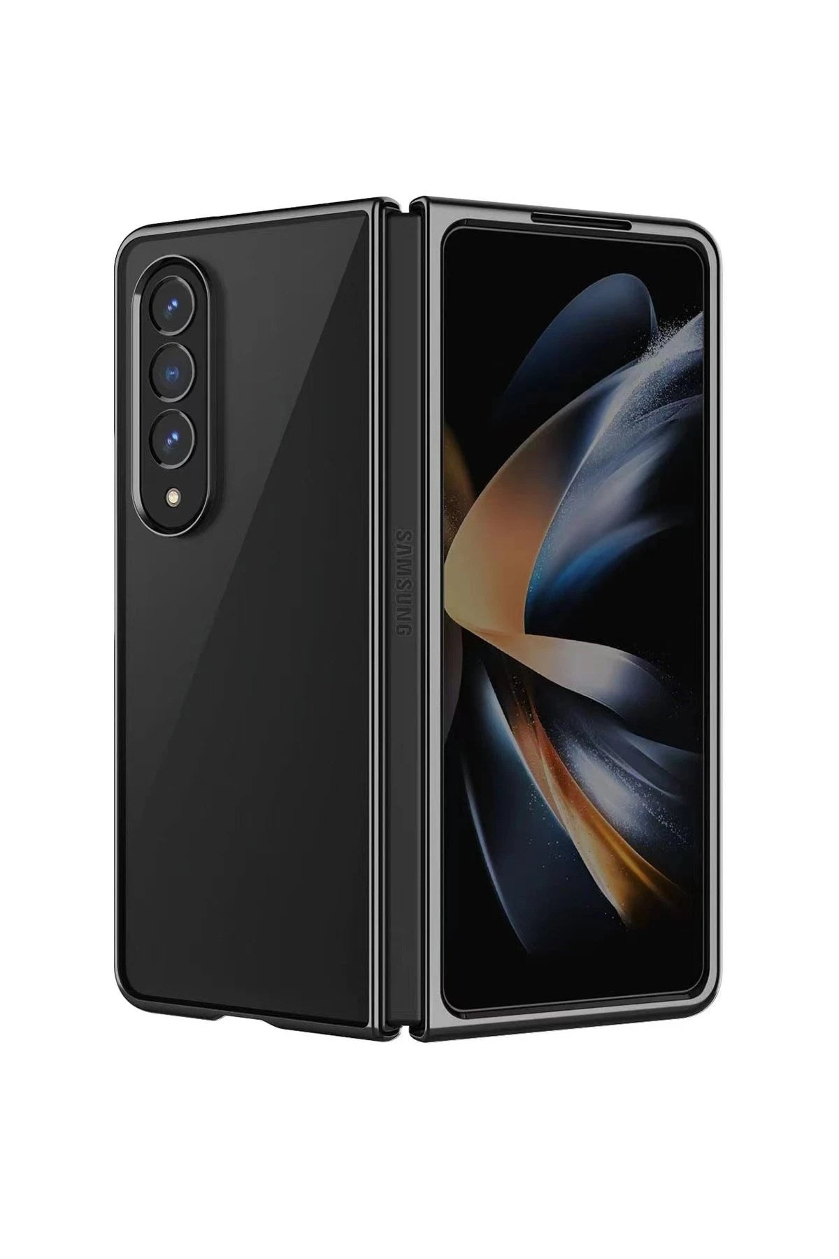 Mey İthalat® Samsung Galaxy Z Fold 4 Kılıf Fold Element Kapak - Siyah