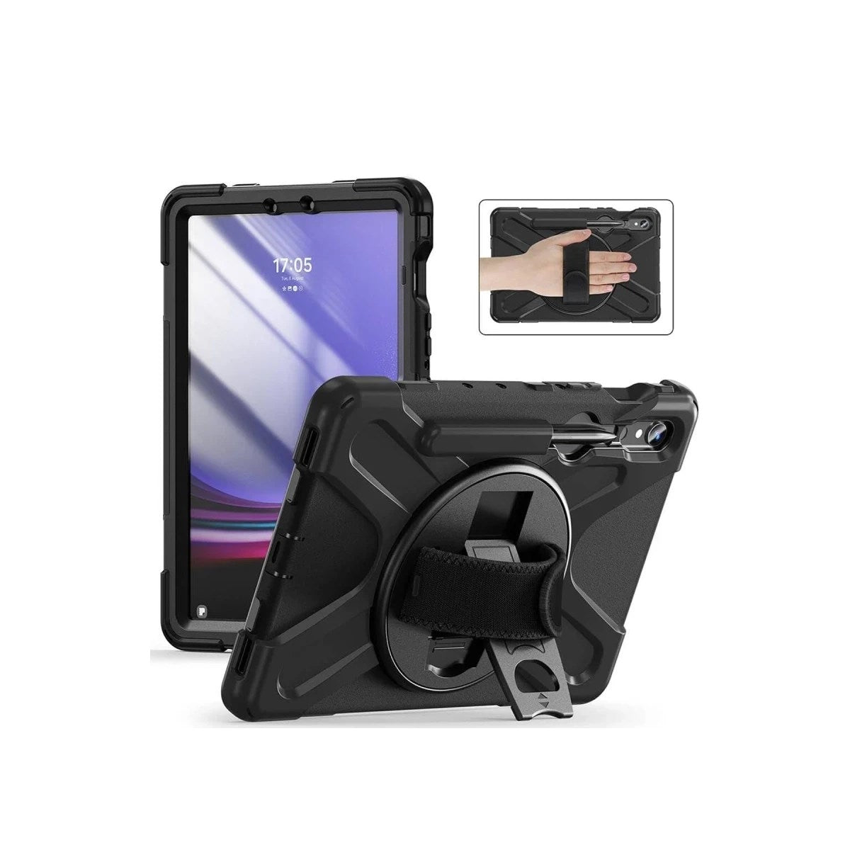 Mey İthalat® Samsung Galaxy X730 Tab S11 Kılıf Amazing Tablet Kapak - Siyah
