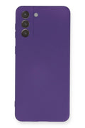 Mey İthalat® Samsung Galaxy S21 Plus Kılıf Nano içi Kadife Silikon - Mor