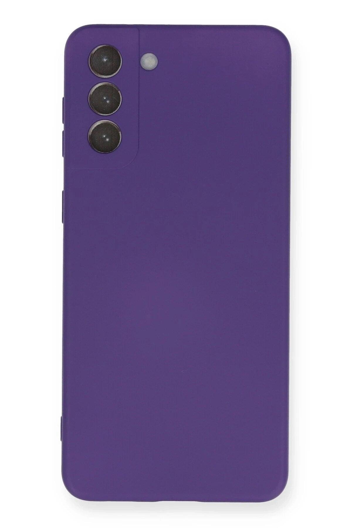 Mey İthalat® Samsung Galaxy S21 Plus Kılıf Nano içi Kadife Silikon - Mor
