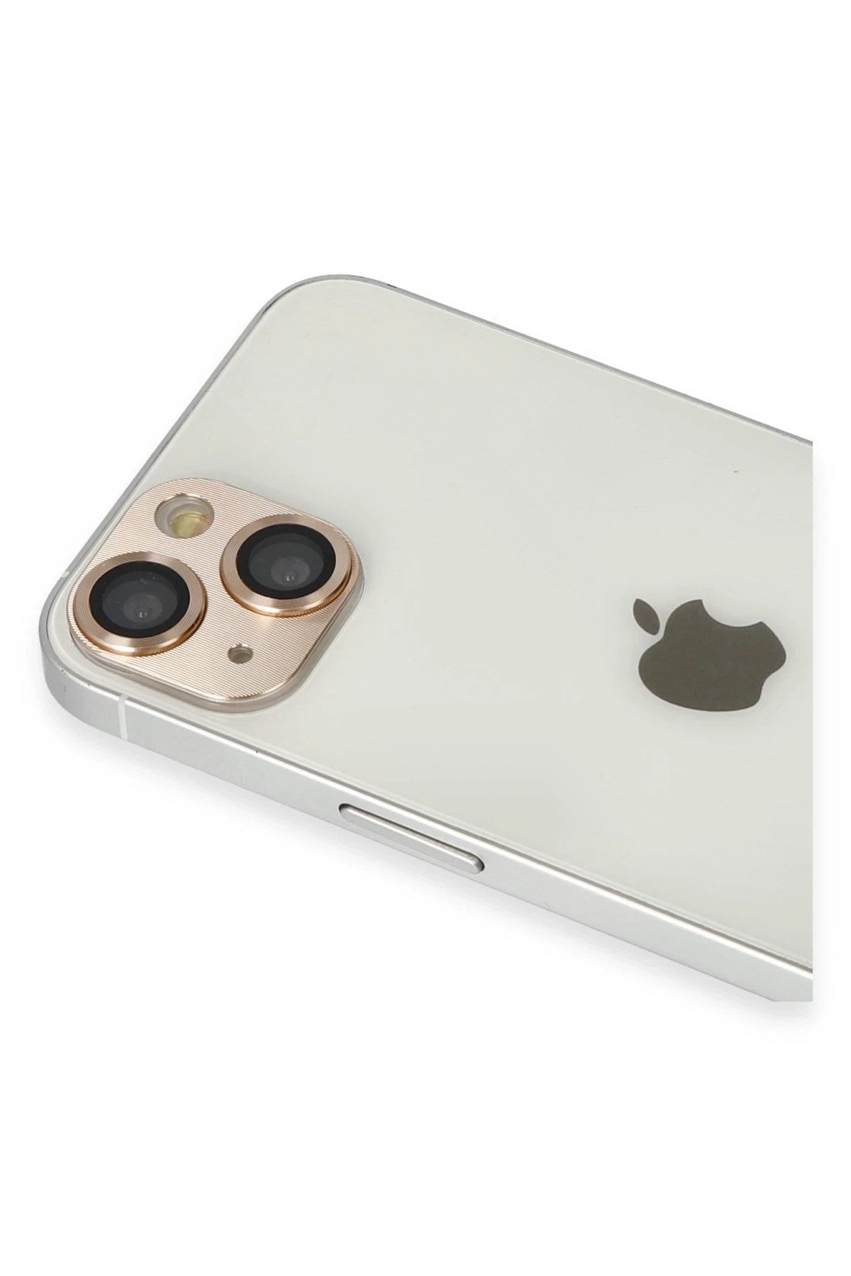 Mey İthalat® iPhone 13 Pers Alüminyum Kamera Lens - Gold
