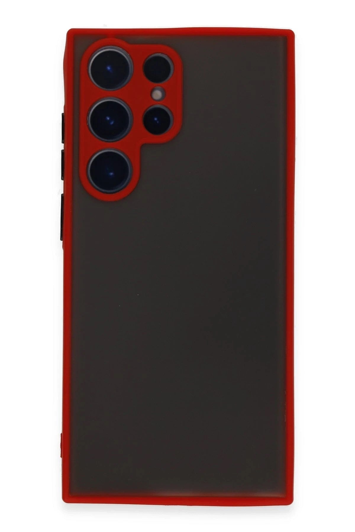 Mey İthalat® Samsung Galaxy S22 Ultra Kılıf Montreal Silikon Kapak - Kırmızı