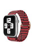 Mey İthalat® Watch 42mm Star Kordon - Zigzag Kırmızı-Siyah