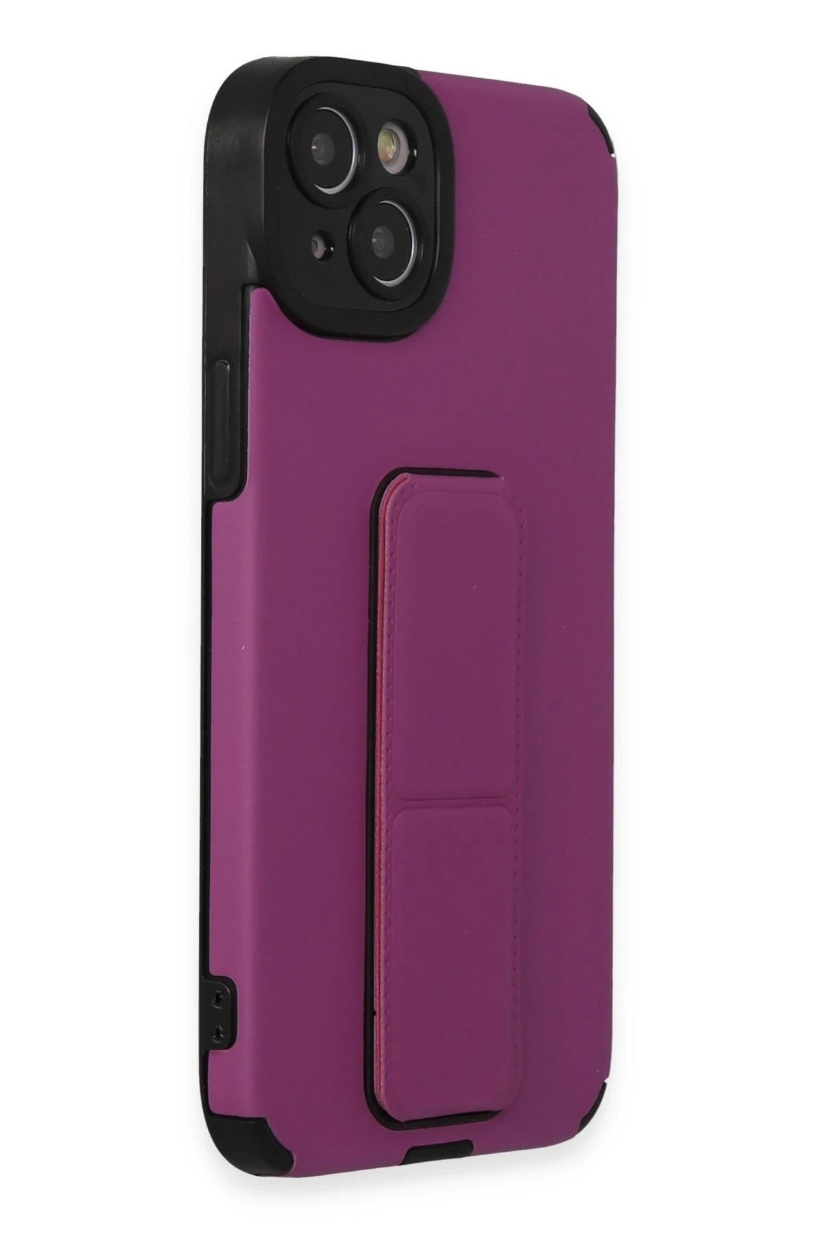 Mey İthalat® iPhone 14 Plus Kılıf Mega Standlı Silikon - Mor