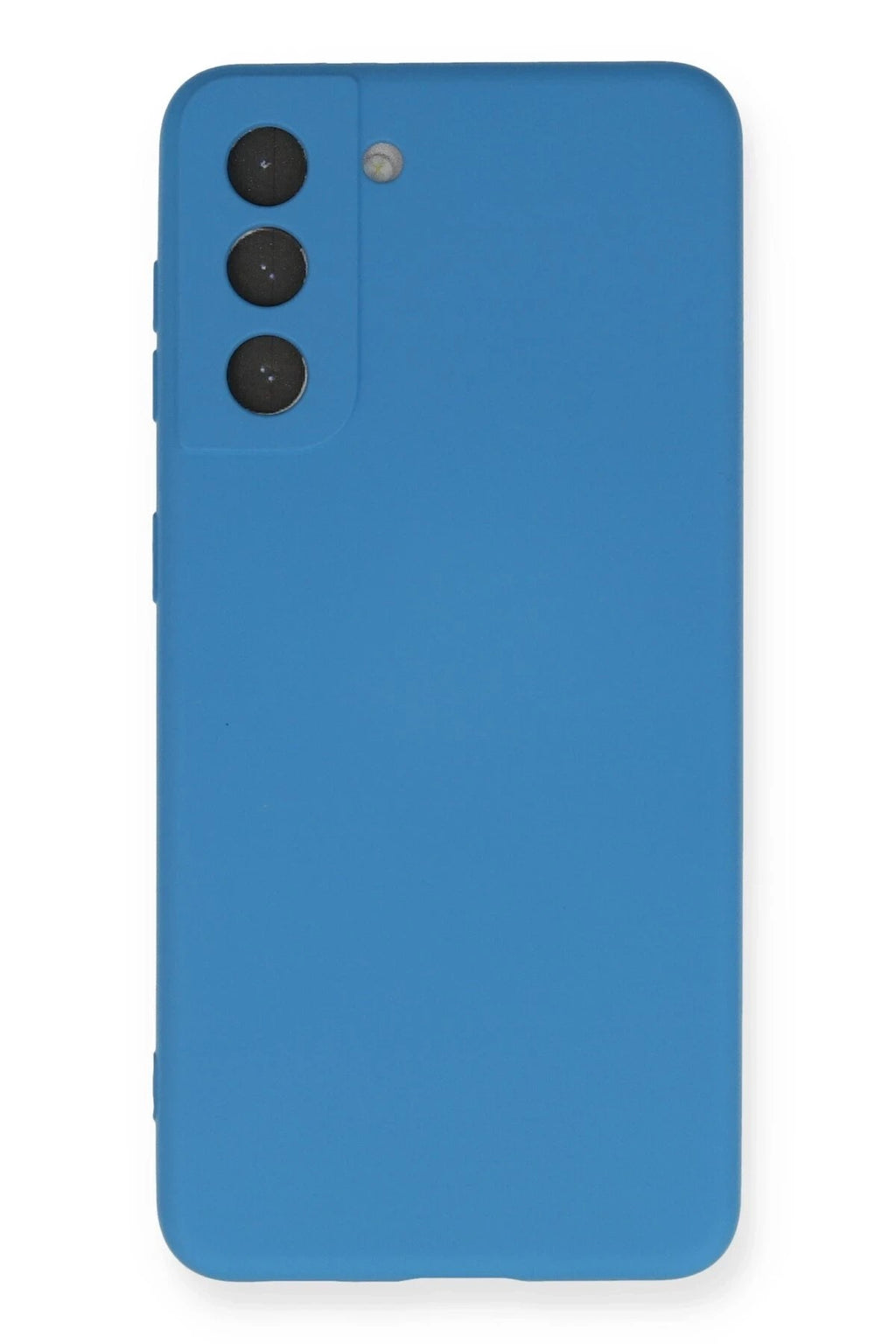 Mey İthalat® Samsung Galaxy S21 Kılıf Nano içi Kadife Silikon - Mavi