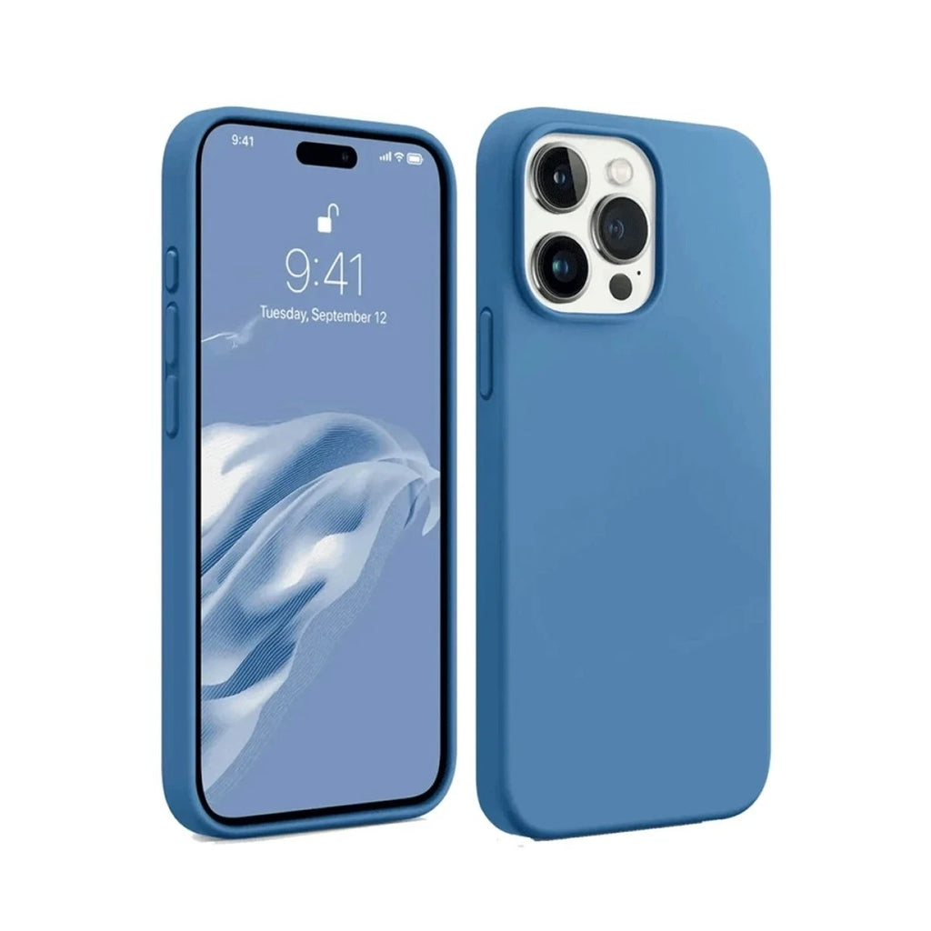 Mey İthalat® iPhone 15 Pro Kılıf First Silikon - Mavi