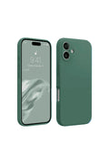 Mey İthalat® iPhone 16 Plus Kılıf First Silikon - Koyu Yeşil