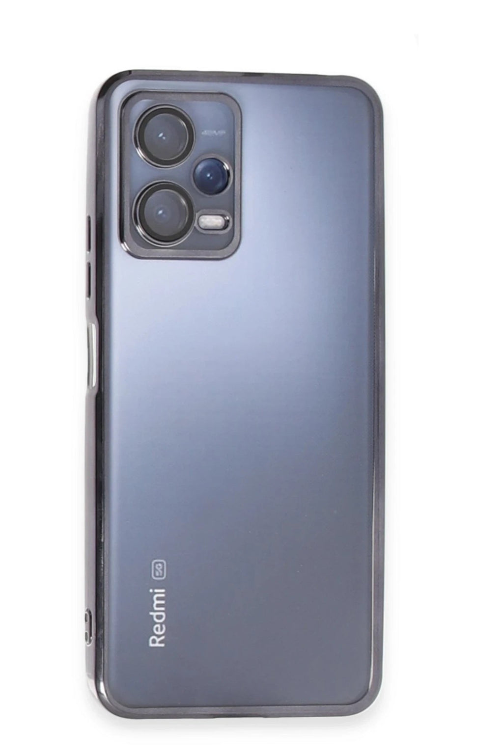 Mey İthalat® Redmi Note 12 5G Kılıf Lensli Silikon - Siyah