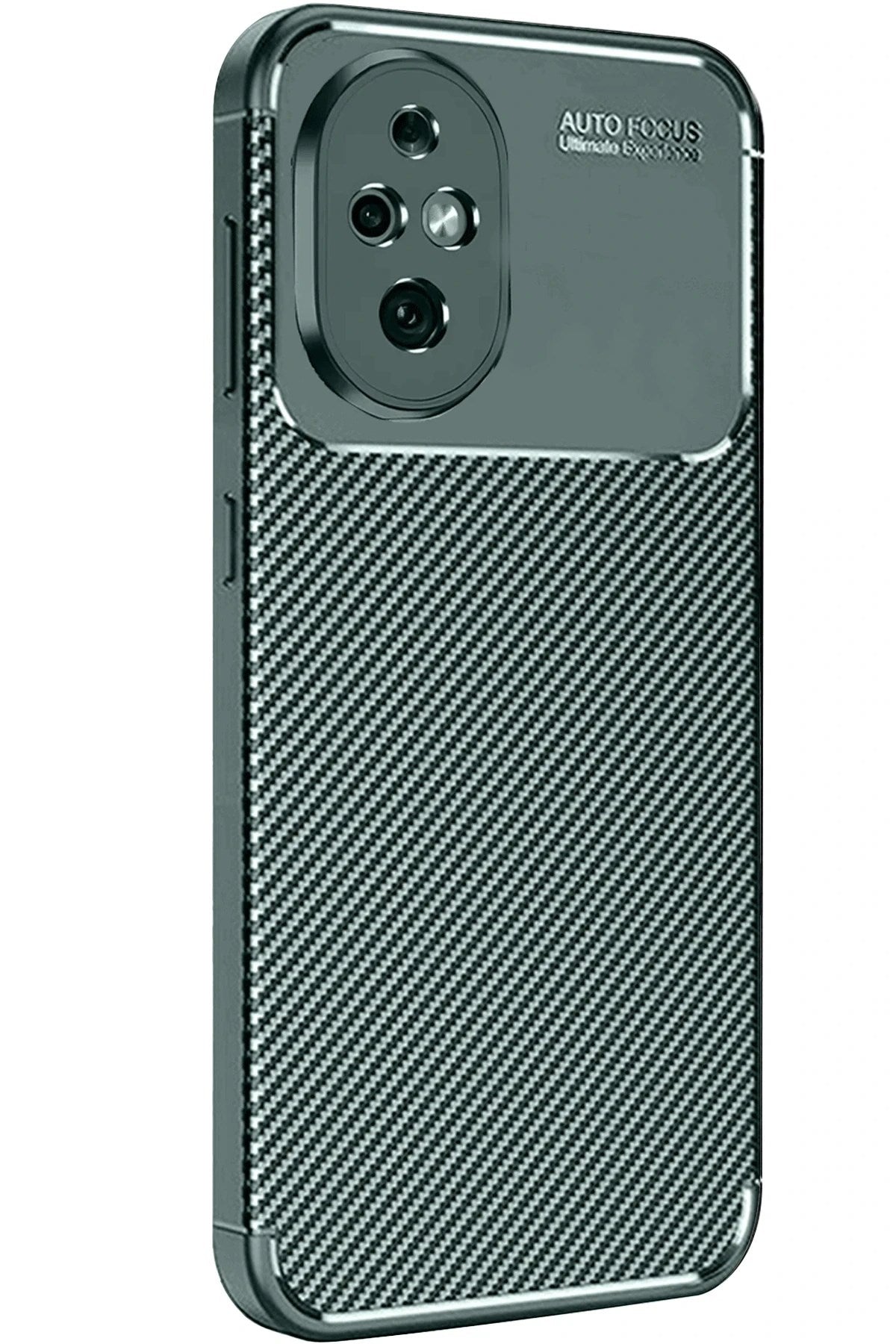 Mey İthalat® Honor 200 Kılıf Auto Focus Karbon Kapak - Koyu Yeşil