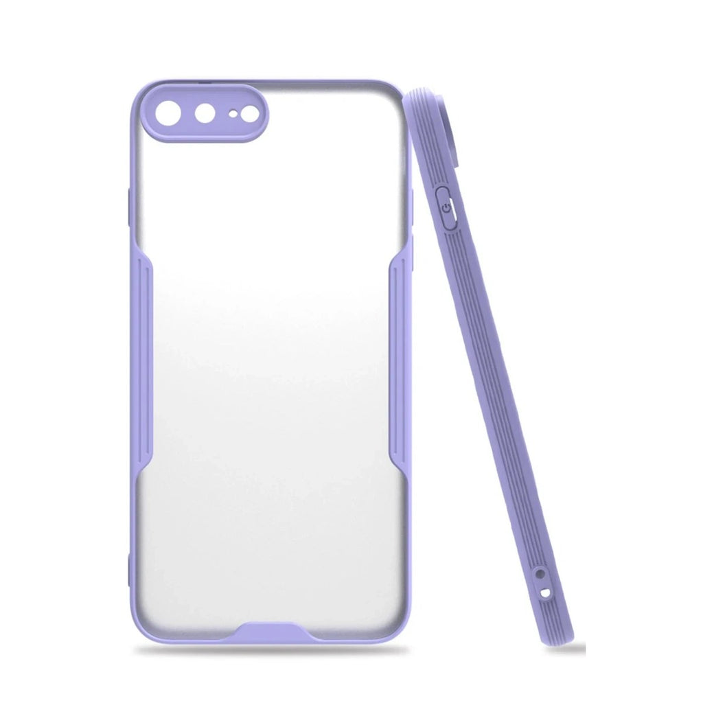 Mey İthalat® iPhone 7 Plus Kılıf Platin Silikon - Lila