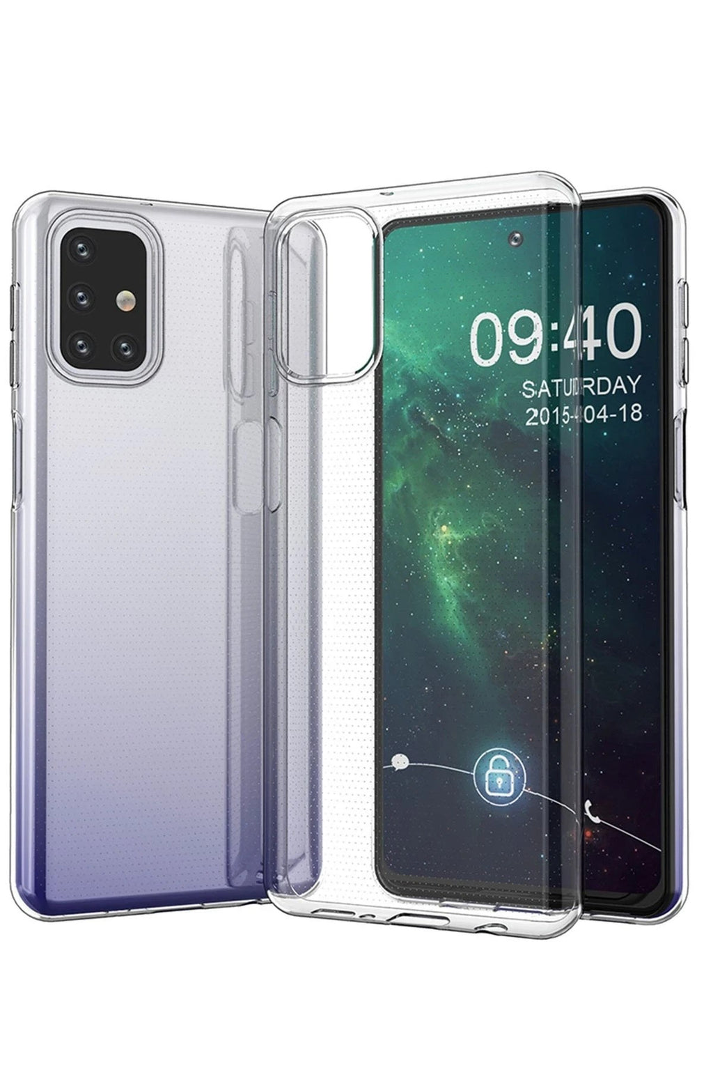 Mey İthalat® Samsung Galaxy M31S Kılıf Lüx Şeffaf Silikon