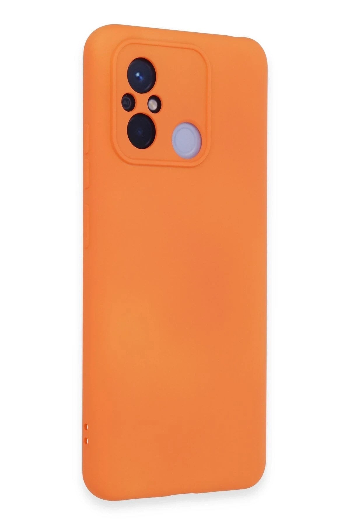Mey İthalat® Redmi 12C Kılıf Nano içi Kadife Silikon - Turuncu