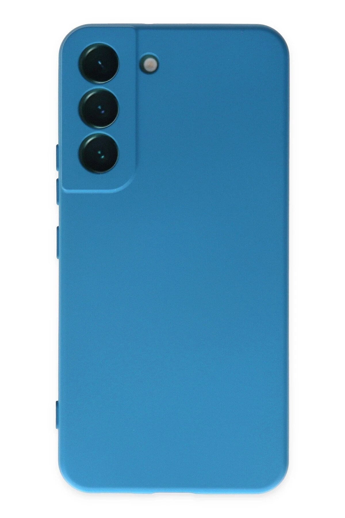 Mey İthalat® Samsung Galaxy S22 Plus Kılıf Nano içi Kadife Silikon - Mavi