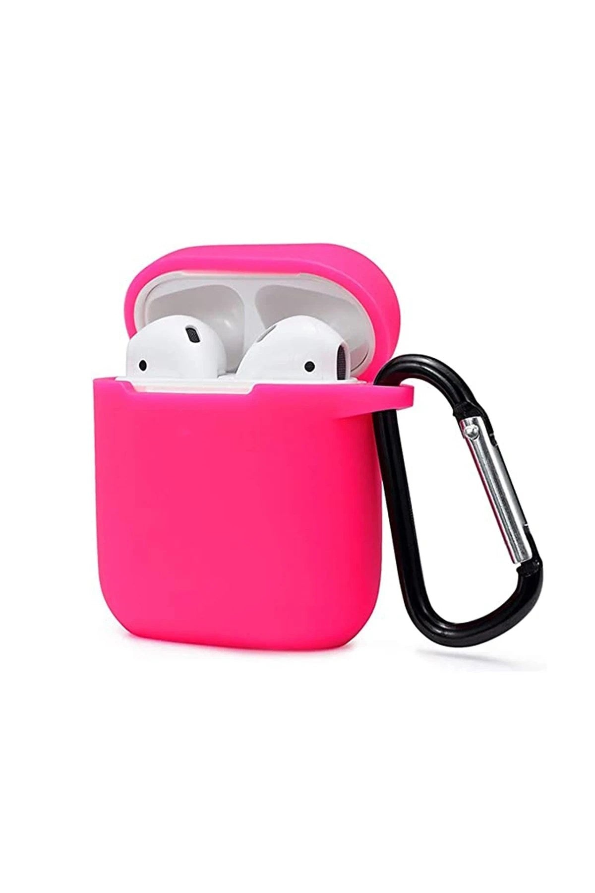 Mey İthalat® Airpods 2 (2.nesil) Sert Silikon Kılıf - Pembe