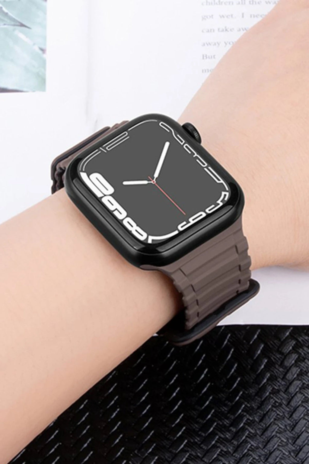 Mey İthalat® Watch Ultra 49mm Mountain Kordon - Siyah-Turuncu