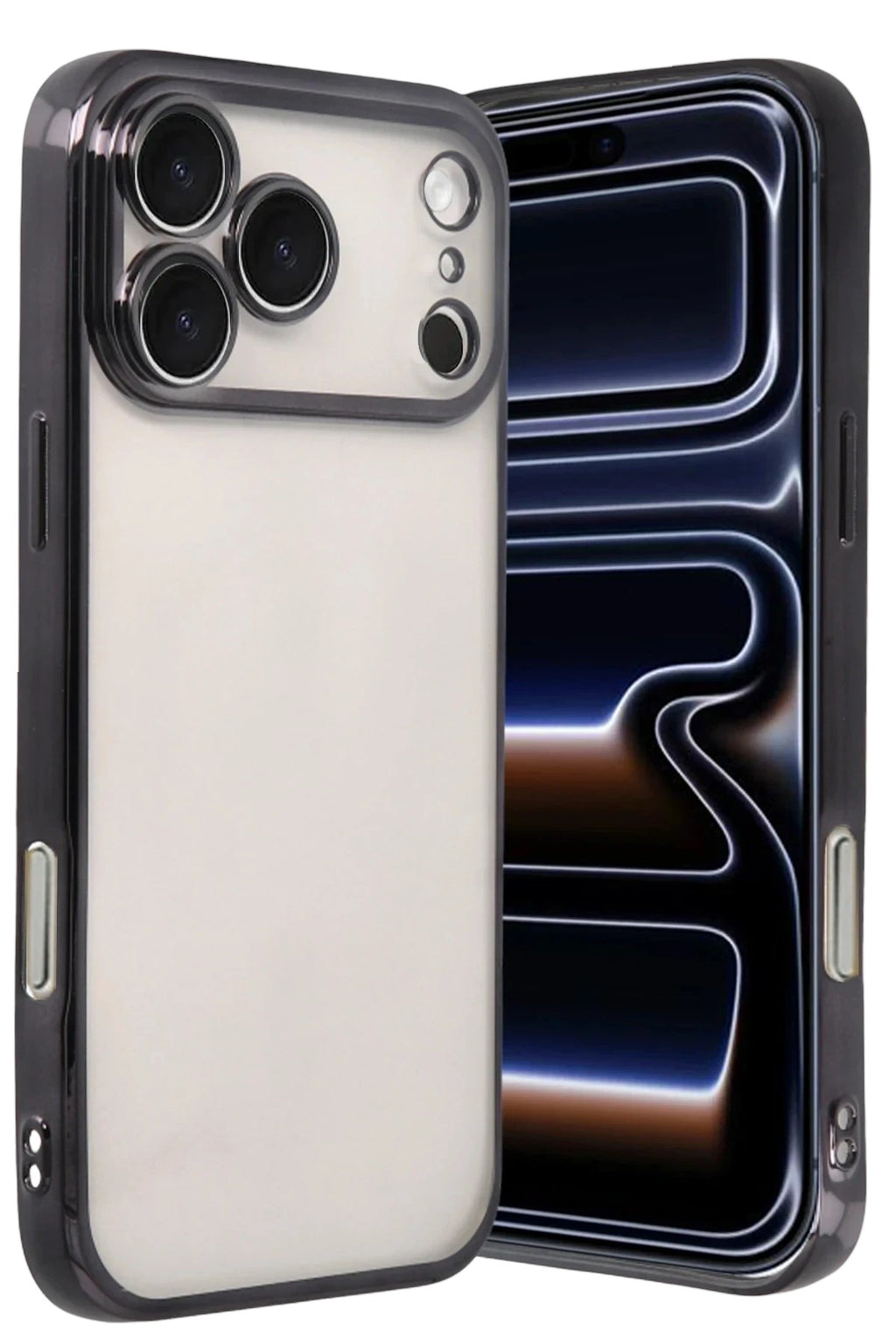 Mey İthalat® iPhone 17 Pro Lensli Silikon - Siyah