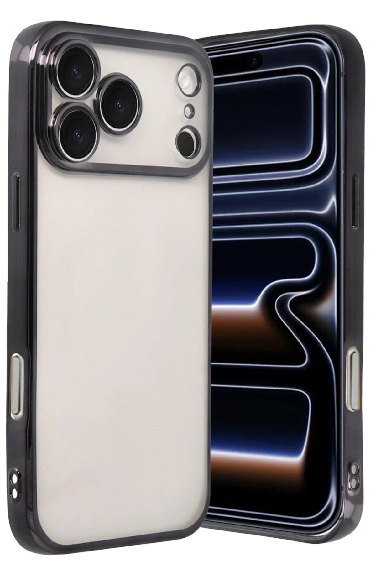 Mey İthalat® iPhone 17 Pro Lensli Silikon - Siyah
