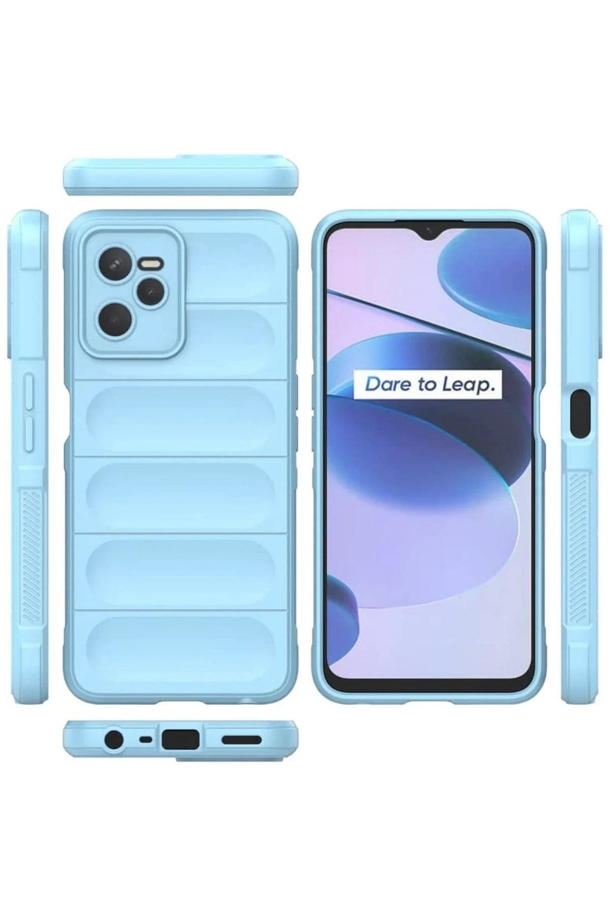 Mey İthalat® Realme C35 Kılıf Optimum Silikon - Sky Blue