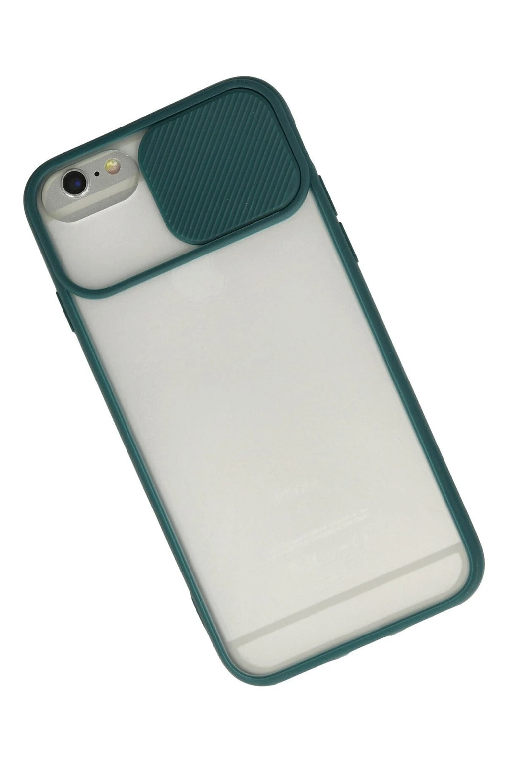 Mey İthalat® iPhone 6 Plus Kılıf Palm Buzlu Kamera Sürgülü Silikon - Yeşil