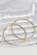 Mey İthalat® 316L Çelik Gold Renk 70 mm Kadın Halka Küpe
