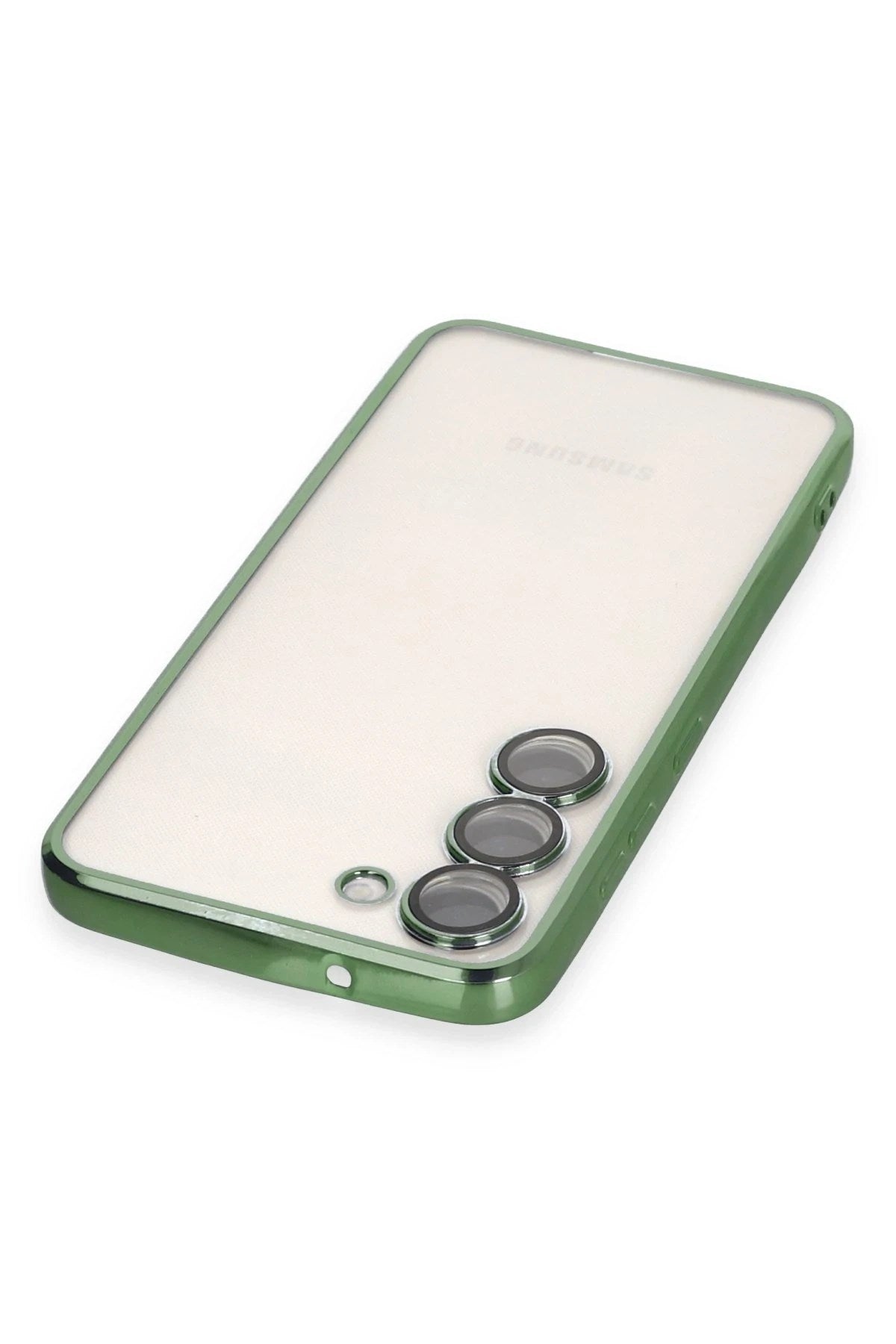 Mey İthalat® Samsung Galaxy S23 Plus Kılıf Lensli Silikon - Yeşil