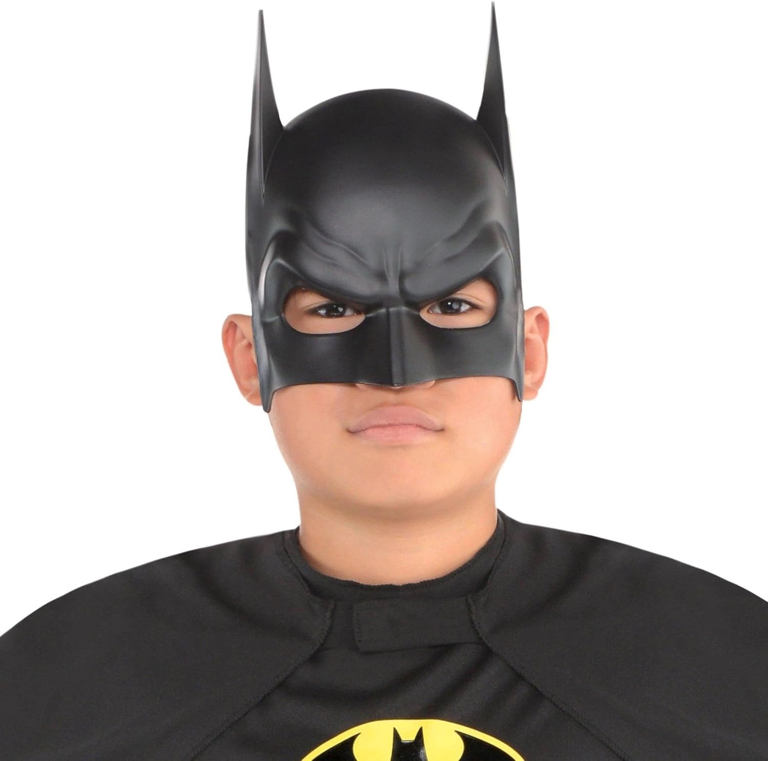 Mey İthalat® Siyah Renk Çocuk Boy Arkadan Lastikli Batman Maskesi A Kalite 20x14 cm