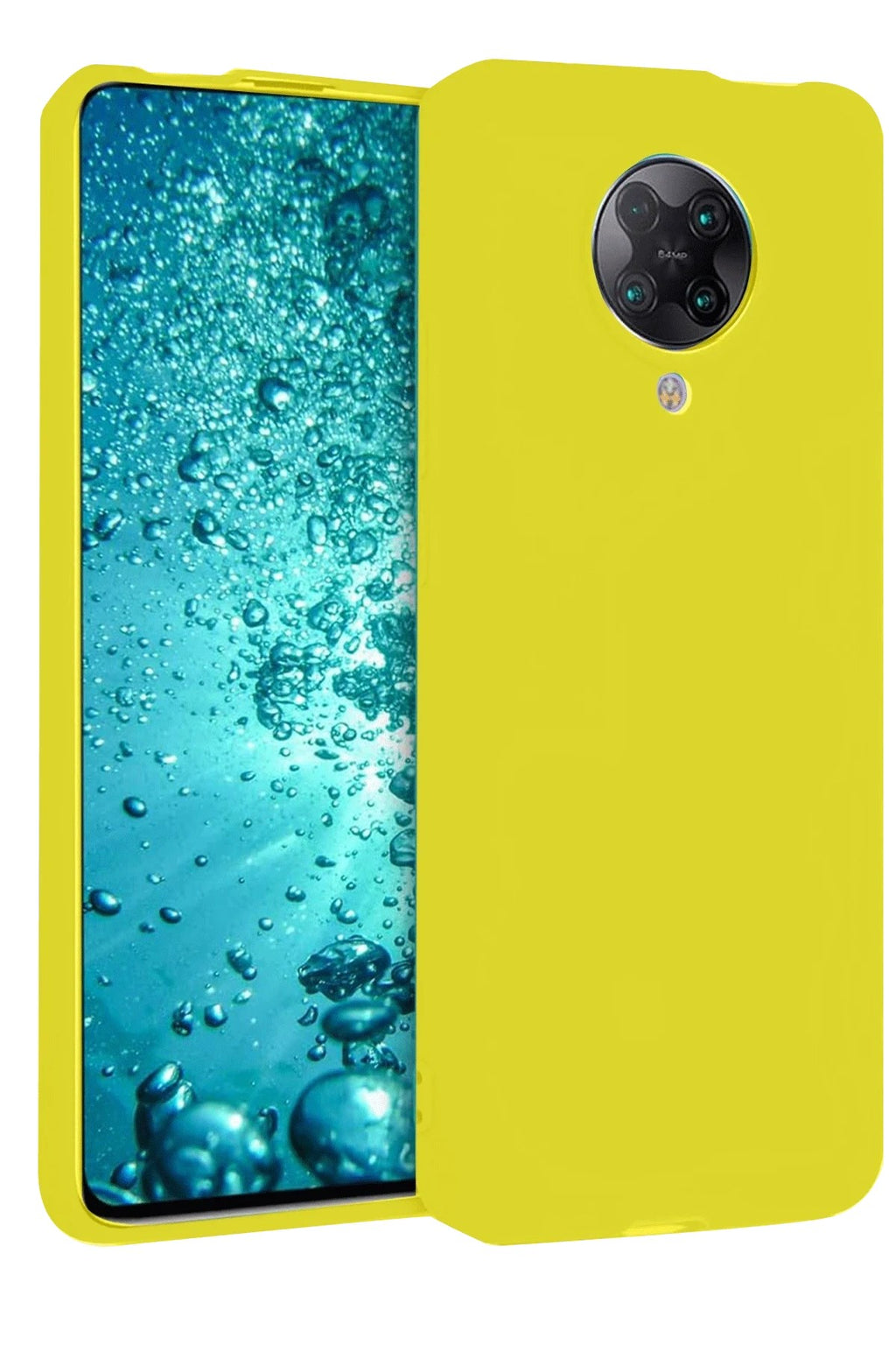 Mey İthalat® Redmi K30 Pro Kılıf Nano içi Kadife Silikon - Sarı
