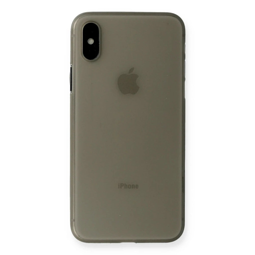 Mey İthalat® iPhone XS Max Kılıf PP Ultra İnce Kapak - Gri