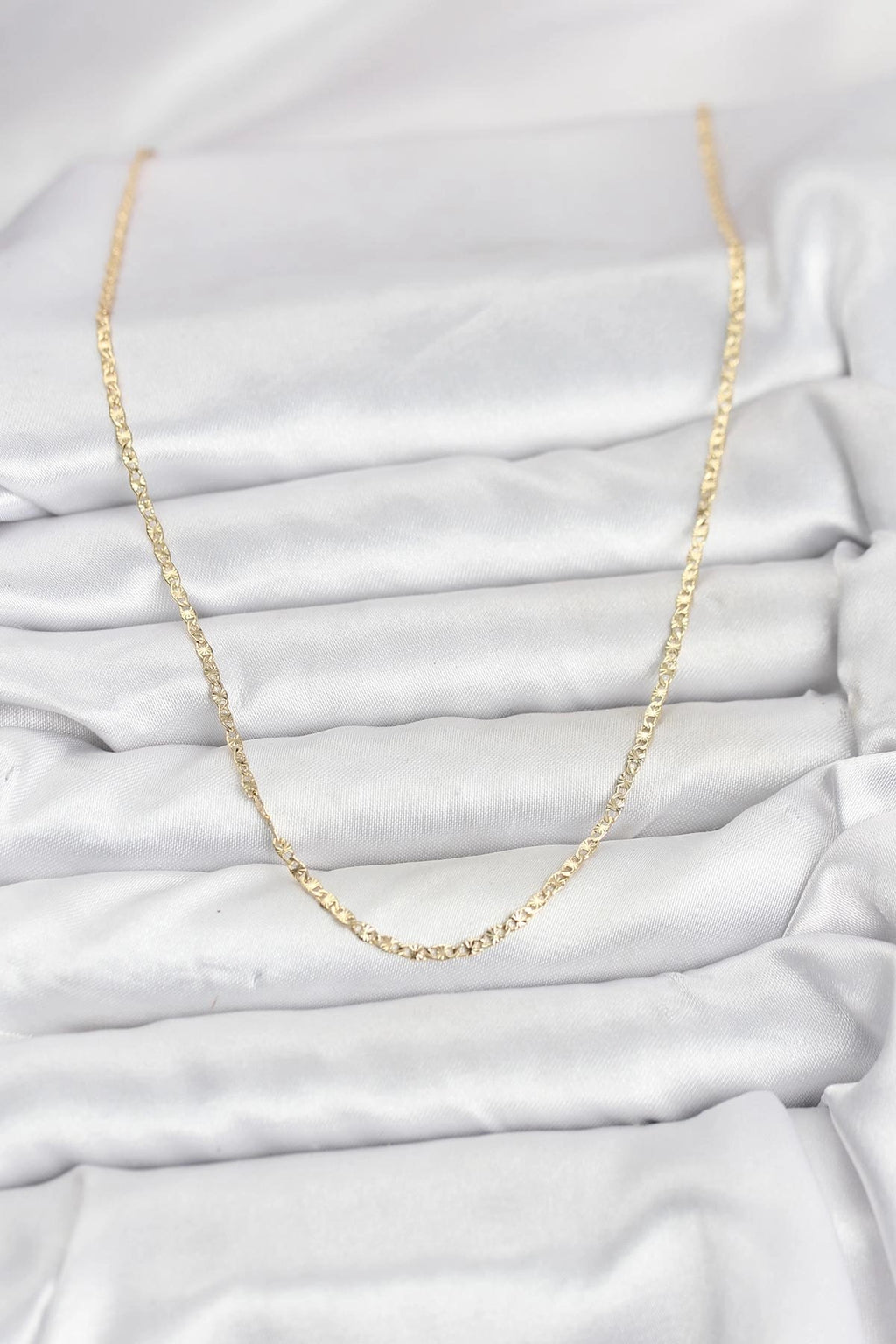 Mey İthalat® CM 14K Gold Renk Pirinç Lazer Model 60 cm Kadın Kolye