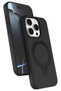 Mey İthalat® iPhone 15 Pro Max Regal Magsafe Standlı Kapak - Siyah