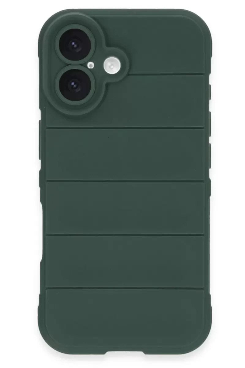 Mey İthalat® iPhone 16 Kılıf Optimum Silikon - Koyu Yeşil