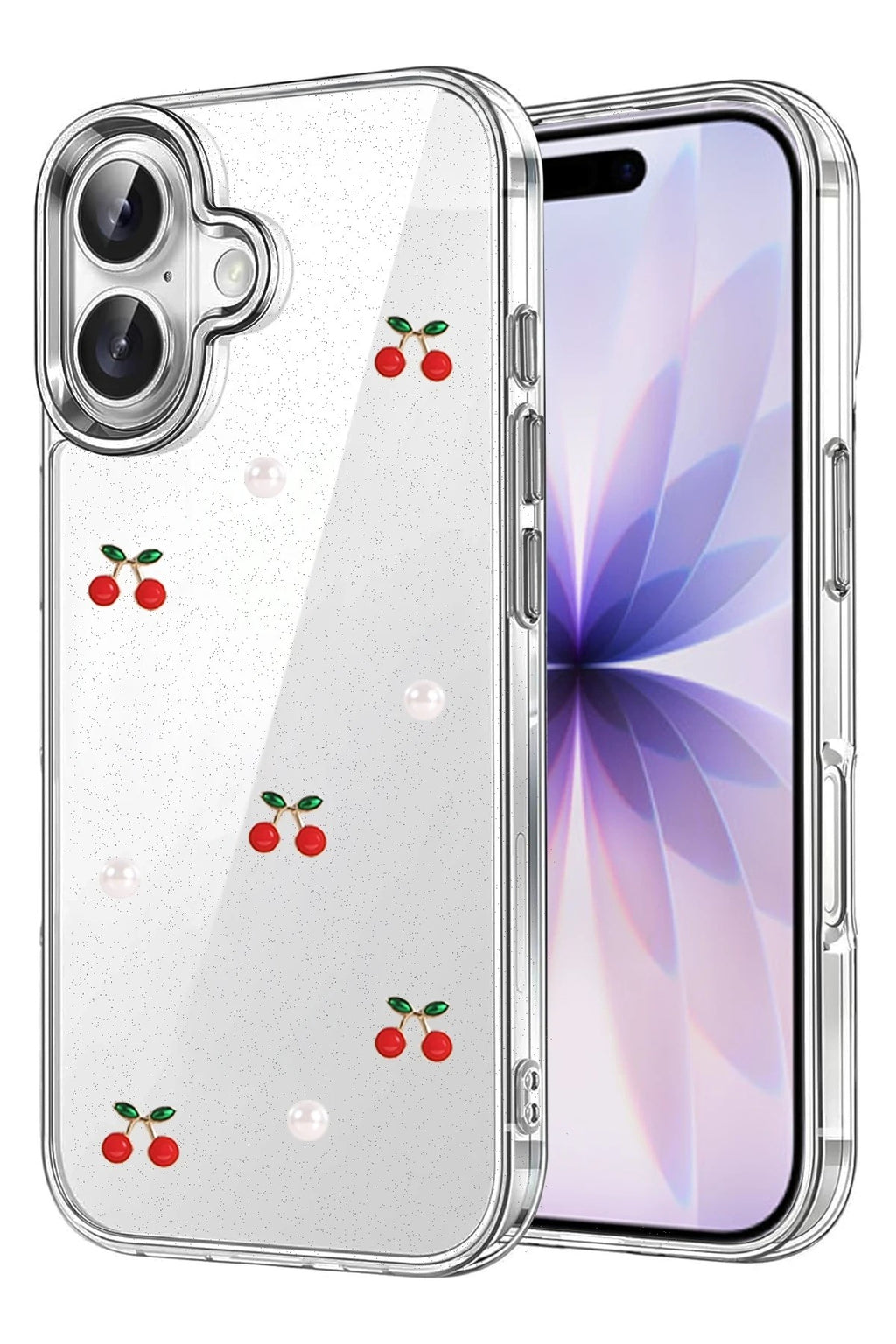 Mey İthalat® iPhone 16 Plus Fiyonk Desenli Kapak - Desen 9