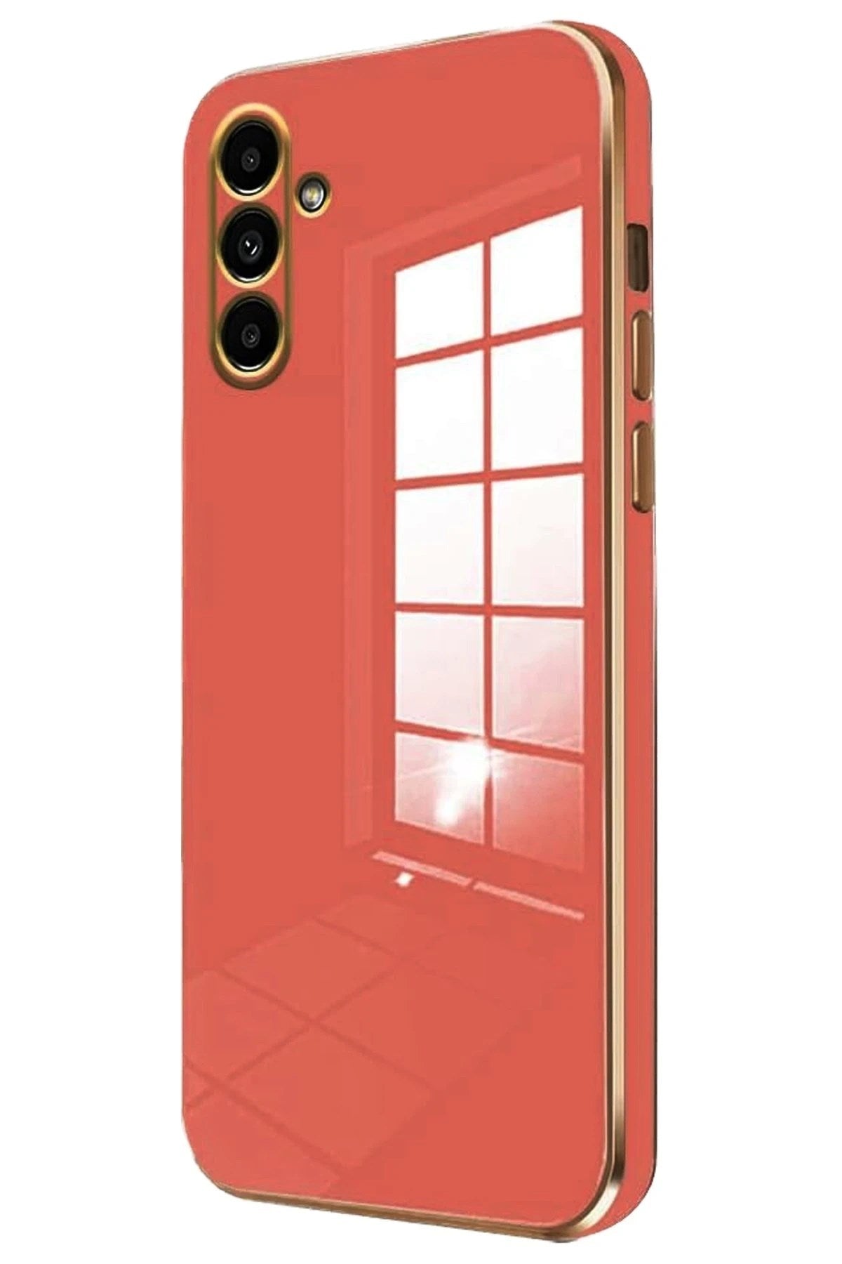 Mey İthalat® Samsung Galaxy A35 5G Kılıf Volet Silikon - Kırmızı