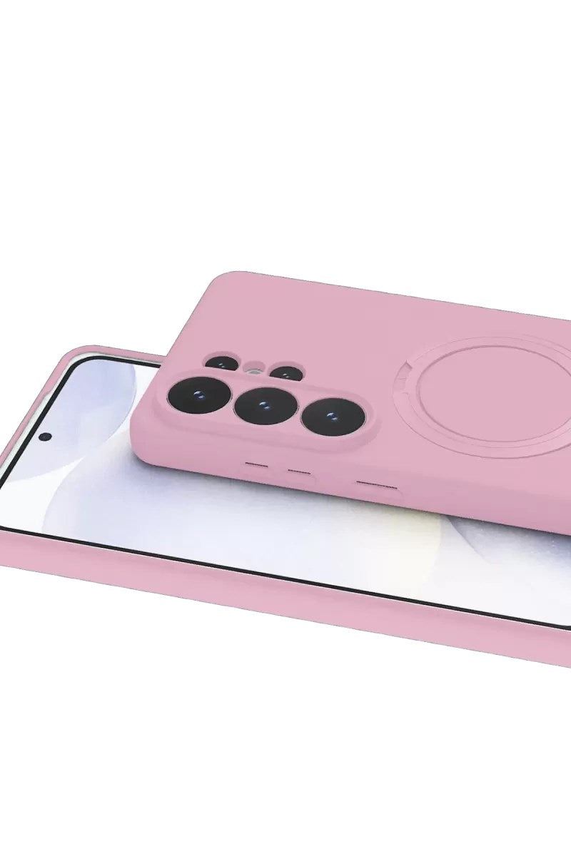Mey İthalat® Samsung Galaxy S26 Ultra Regal Magsafe Standlı Kapak - Açık Pembe