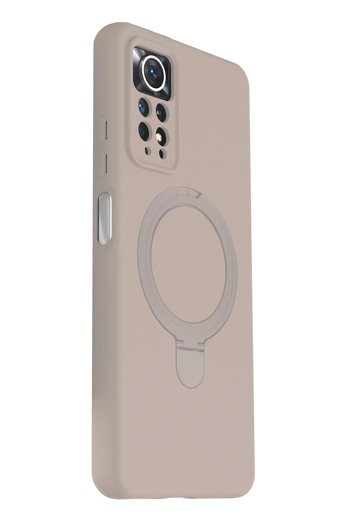Mey İthalat® Redmi Note 12 Pro 4G Regal Magsafe Standlı Kapak - Çöl Titanyum