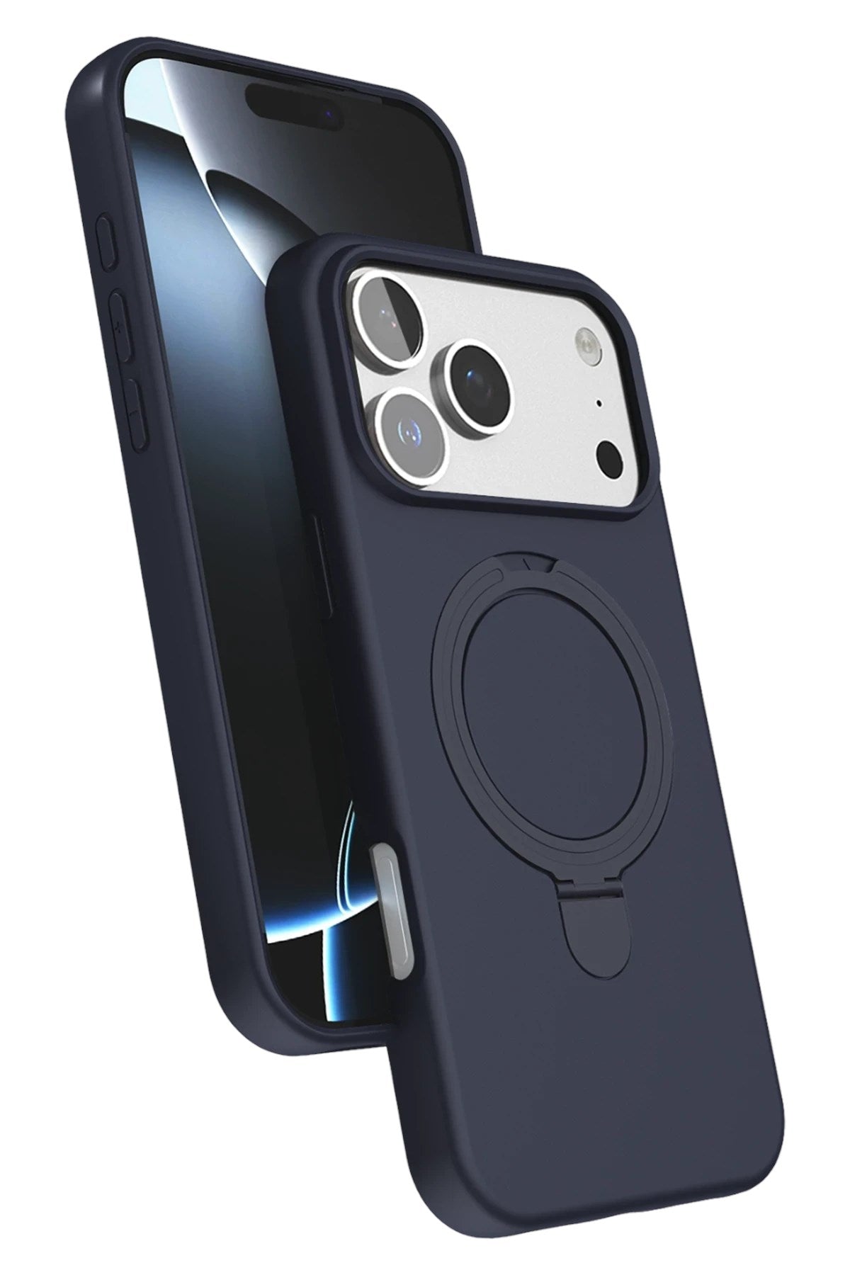 Mey İthalat® iPhone 17 Pro Max Regal Magsafe Standlı Kapak - Lacivert