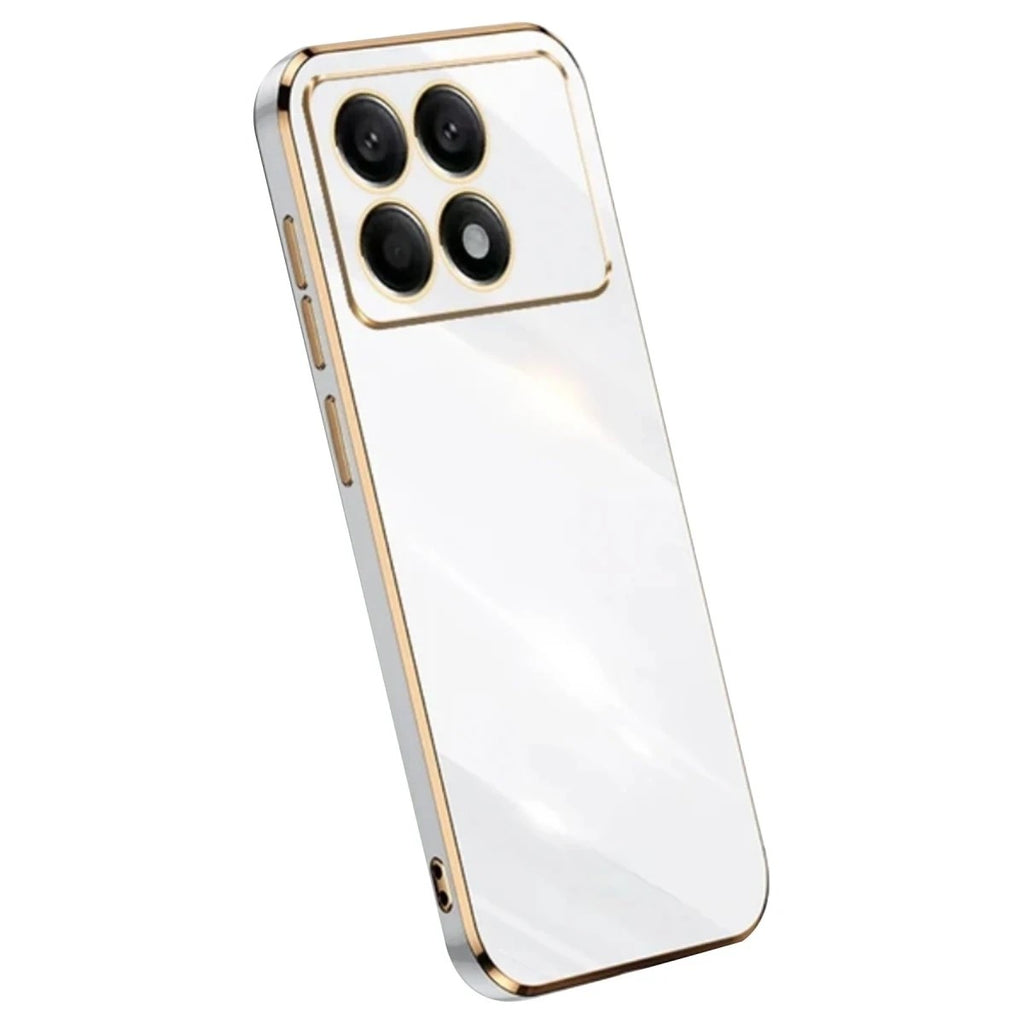 Mey İthalat® Poco X6 Pro Kılıf Volet Silikon - Beyaz