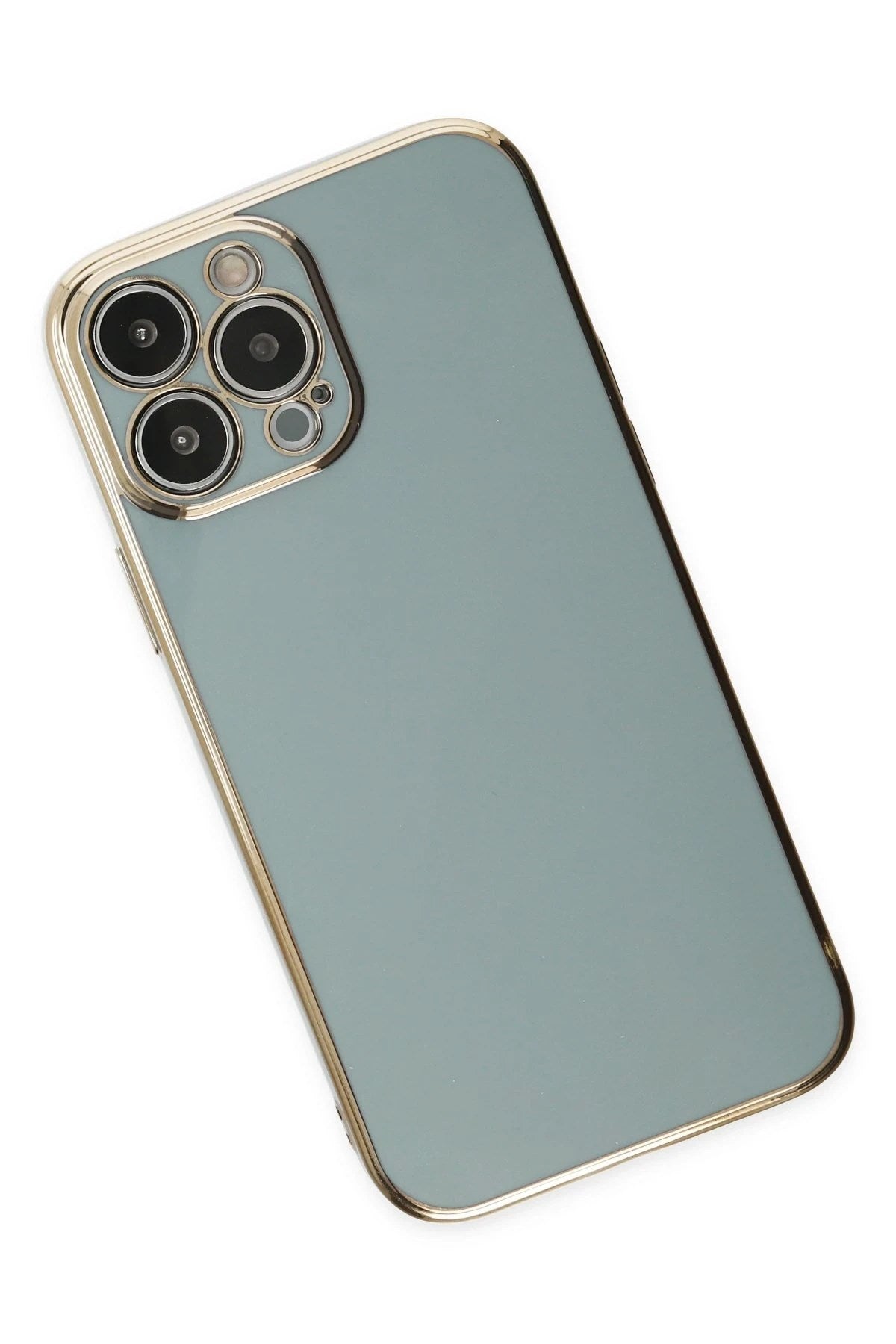 Mey İthalat® iPhone 14 Pro Max Kılıf Volet Silikon - Açık Yeşil
