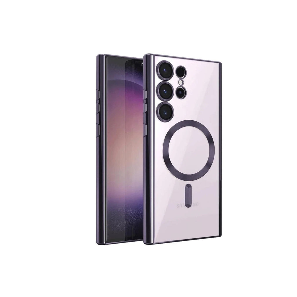 Mey İthalat® Samsung Galaxy S23 Ultra Kılıf Kross Magneticsafe Kapak - Mor