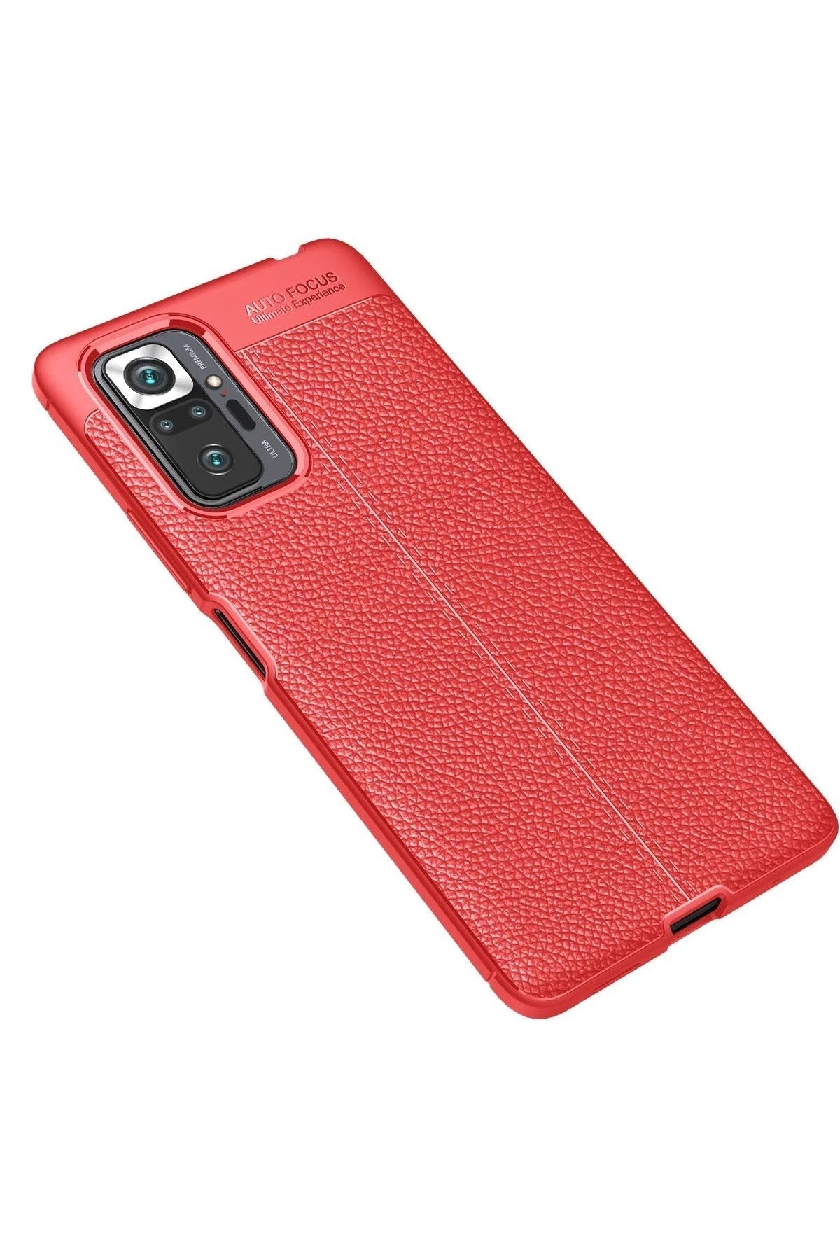 Mey İthalat® Redmi Note 10 Pro Kılıf Auto Focus Kapak - Kırmızı