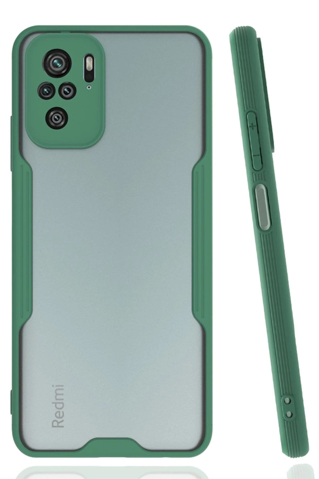 Mey İthalat® Redmi Note 10 Kılıf Platin Silikon - Yeşil