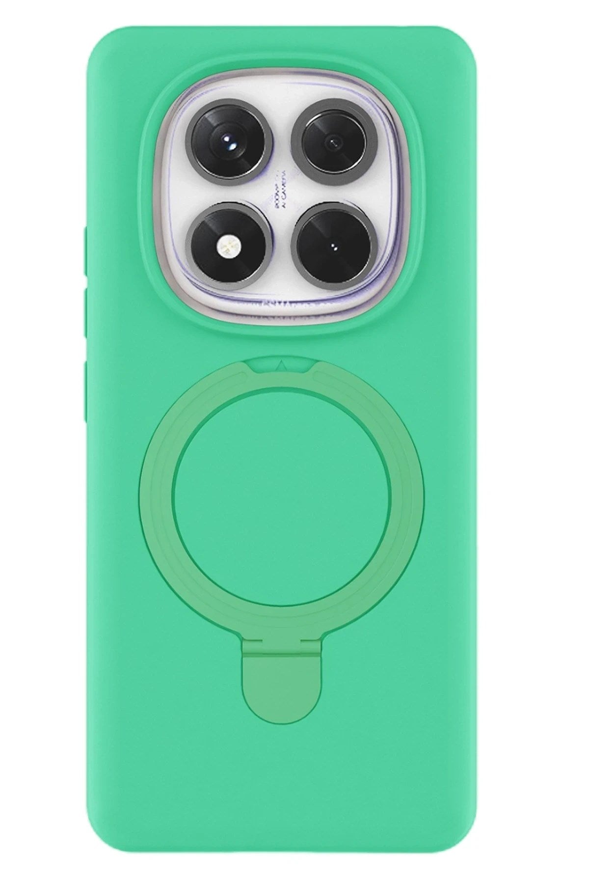 Mey İthalat® Redmi Note 14 Pro 4G Regal Magsafe Standlı Kapak - Yeşil
