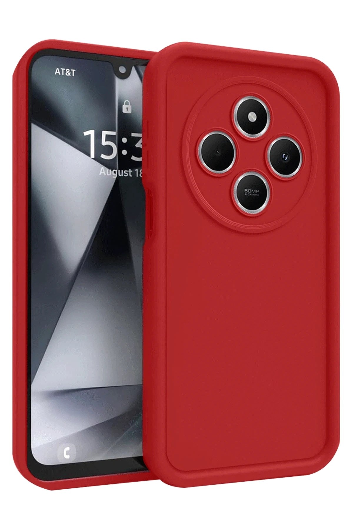 Mey İthalat® Redmi 14C Kılıf Viera Silikon - Kırmızı