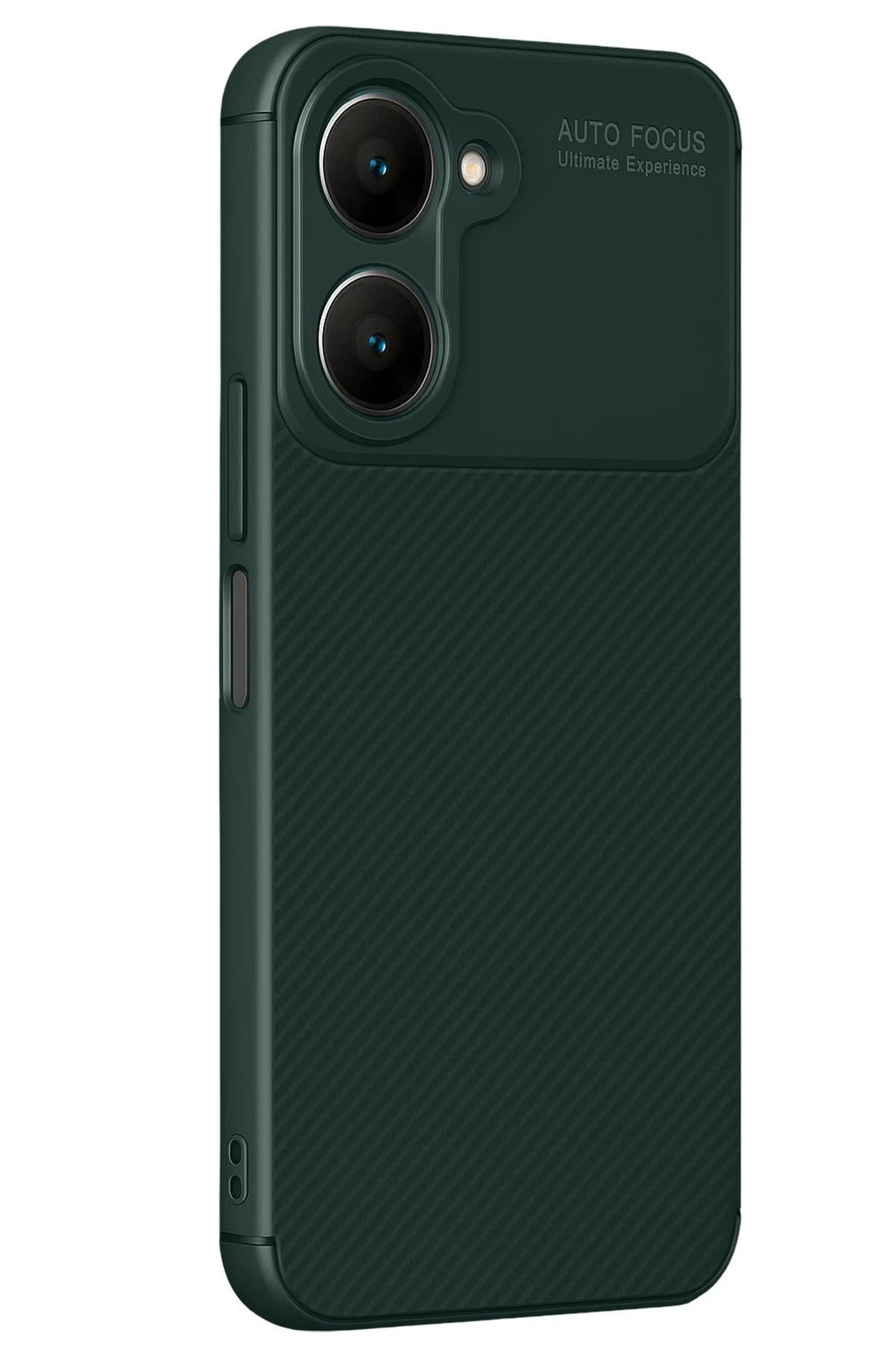 Mey İthalat® Vivo Y18 Kılıf Auto Focus Karbon Kapak - Koyu Yeşil